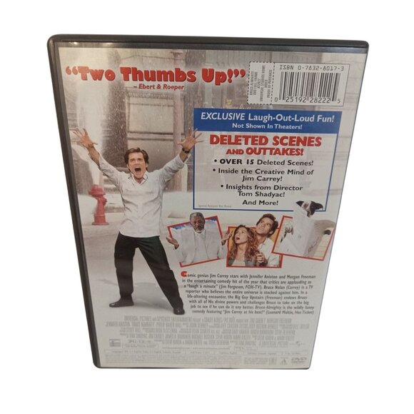 DVD Movie Case ONLY Jim Carey Bruce Almighty Blue Red White - Picture 3 of 4
